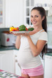 Pregnant woman and healthy food Pregnant woman and healthy food
