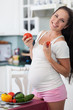 Pregnant woman and healthy food Pregnant woman and healthy food