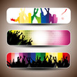 Colorful banner set vector illustration Colorful banner set vector illustration