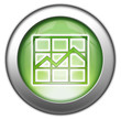 Green glossy 3D effect button 