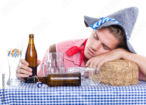 Photo: traditonal man is drunk traditonal man is drunk