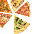 Pizza isolated on white Pizza isolated on white