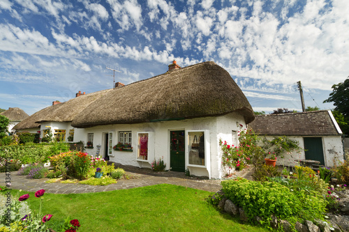 Photo: Irish traditional cottage house of Adare Irish traditional cottage house of Adare
