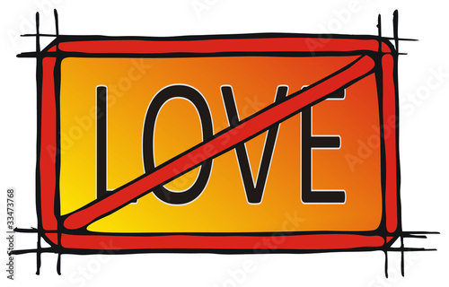Illustration: End of love, Liebesaus End of love, Liebesaus