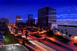 Timelapse Image of Los Angeles freeways at sunset