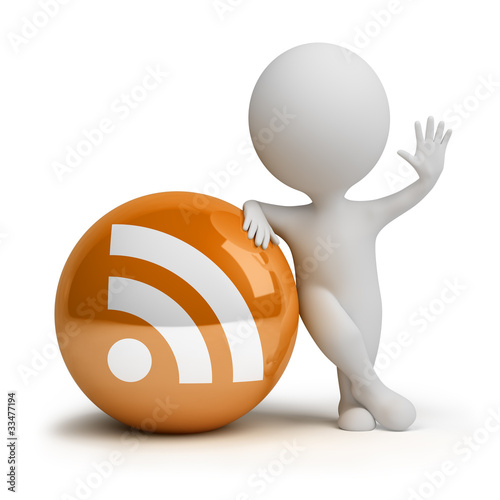Illustration: 3d small people - rss 3d small people - rss