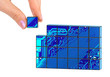 Hand and technology puzzle