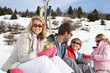 Young Family On Ski Vacation