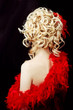 Stylish hairdress in a retro style