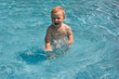 child in a swimming pool