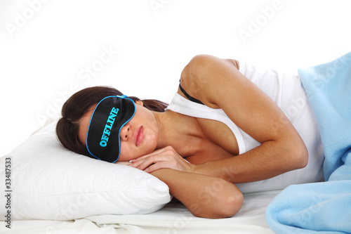 Photo: offline sleeping woman offline sleeping woman