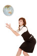 looking globe looking globe