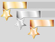 Vector: metal stars metal stars
