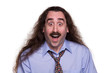A long haired man with a surprised & happy expression1