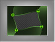 Abstract background with dark green wave