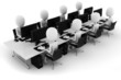 3d man IT team work 3d man IT team work