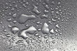 Water droplets on brush metal