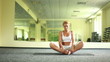 Young adult is doing yoga. Dolly HD. Part 4 of 8
