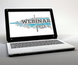 canvas print picture - Mobile Thin Client / Netbook "Webinar"