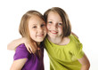 Sisters hugging
