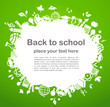 back to school - background with education icons back to school - background with education icons