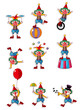 cartoon clown icon.
