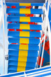 grèce,cyclades,mer égée : ferry, escalier grèce,cyclades,mer égée : ferry, escalier