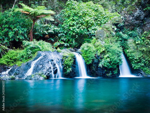 Photo: Cascade Trou Noir de la rivière Langevin - Ile de La Réunion Cascade Trou Noir de la rivière Langevin - Ile de La Réunion