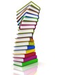 Stacks of books isolated on white background Stacks of books isolated on white background