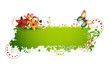 Colorful background with butterfly and flowers Colorful background with butterfly and flowers