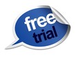 Illustration: Free trial speech bubble Free trial speech bubble