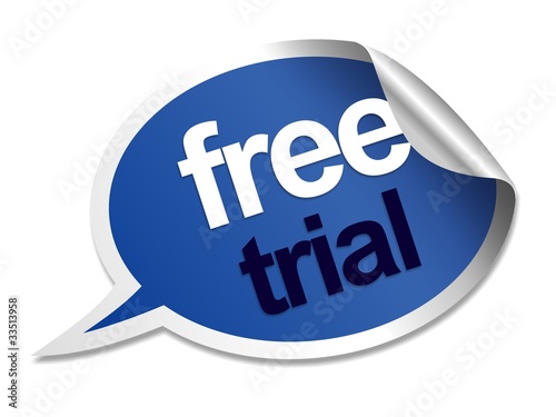 Illustration: Free trial speech bubble Free trial speech bubble