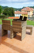 Wicker table and chairs Wicker table and chairs