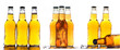 Cold beer isolated on white