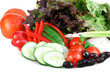 A variety of garden fresh vegetables.
