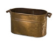 Antique Copper Wash Tub with clipping path Antique Copper Wash Tub with clipping path