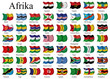 Länderflaggen Afrikas