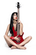 Foto: nude girl with a guitar nude girl with a guitar