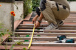 Foto: pose de terrasse extérieure pose de terrasse extérieure