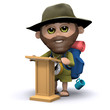 3d Hiker gives a lecture 3d Hiker gives a lecture