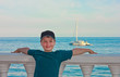 Photo: boy and sea boy and sea