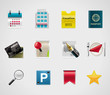 Vector hotel and traveling icons