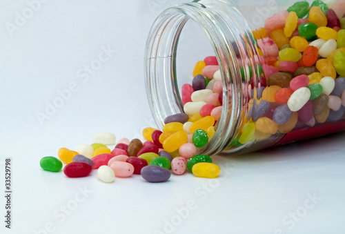 Photo: Bunte Jellys mit Glas II Bunte Jellys mit Glas II