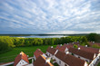 Part of the cloister over the Wigry lake, Poland