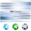 vector background with globe