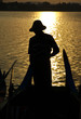 Row wooden boat