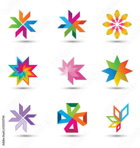 Vetor: Corporate design element set Corporate design element set