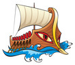 Ancient Greek ship, Argo, vector Ancient Greek ship, Argo, vector