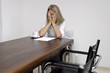 Frau hat depressionen