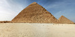 Panorama of pyramids in Giza - Egypt